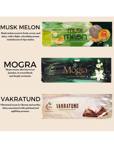 Juego de Incienso Premium Hashcart - 6 Fragancias Naturales