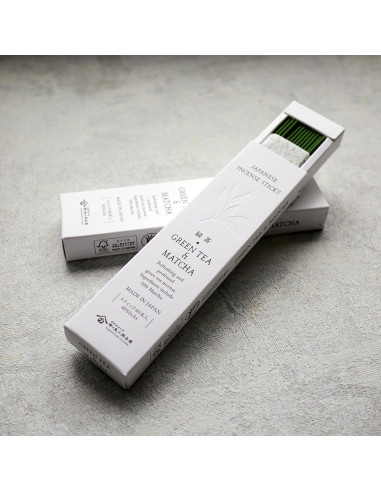 Varitas de Incienso Japonés Noguchi - Té Verde Matcha, 40 Unidades