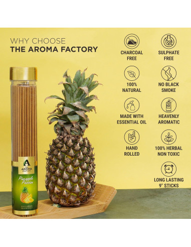 Incienso Agarbatti La Fábrica de Aromas Piña Pasión 100g