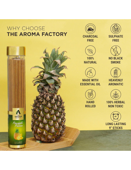 Incienso Agarbatti La Fábrica de Aromas Piña Pasión 100g