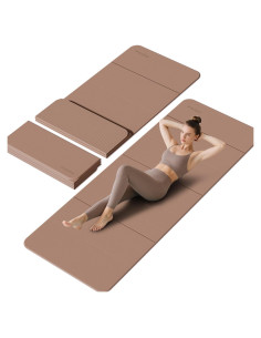 Alfombrilla de Yoga Plegable PAIDU 10mm Antideslizante 190.5x66cm