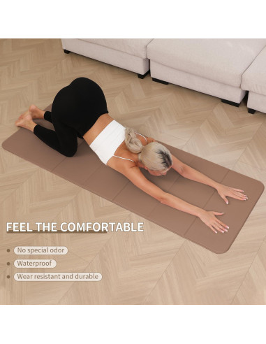 Alfombrilla de Yoga Plegable PAIDU 10mm Antideslizante 190.5x66cm
