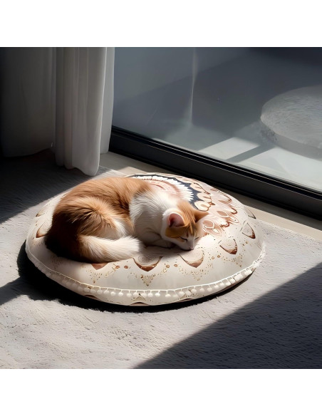 Cojín de Meditación Redondo DAWNYIELD 80cm Espuma Viscoelástica