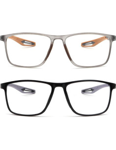 Gafas de lectura deportivas TR90 con bloqueo luz azul 2.25x 2