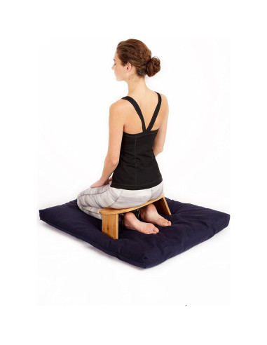 Banco de Meditación Plegable Green Eos de Bambú Ergonómico