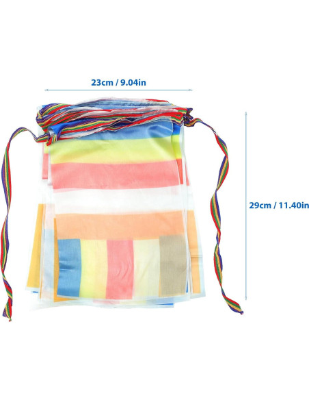 Bandera Budista de Cinco Colores Ganazono - Tela de Seda