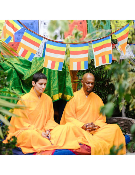 Bandera Budista de Cinco Colores Ganazono - Tela de Seda
