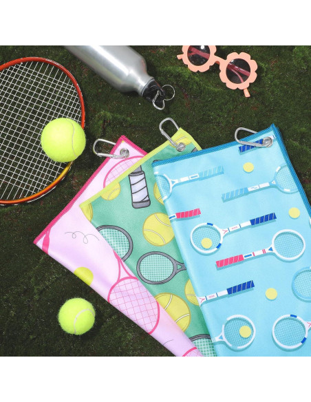 6 Toallas de Tenis Wutfuooo 38x42 cm Multicolor Absorbentes