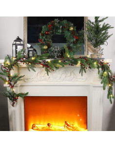 Guirnalda Navideña Artificial Preiluminada 1.83 m winemana 2