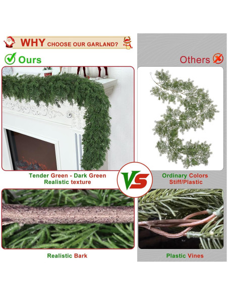 Guirnalda de Navidad RHTRJ 1.83 m Realista Verde con Caja