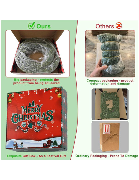 Guirnalda de Navidad RHTRJ 1.83 m Realista Verde con Caja