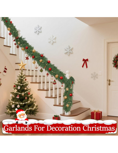 Guirnalda de Navidad RHTRJ 1.83 m Realista Verde con Caja