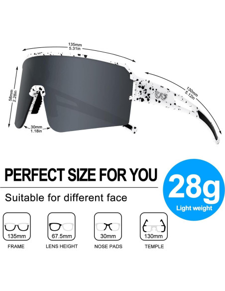 Gafas de Ciclismo FMY Polarizadas UV400 para Adultos