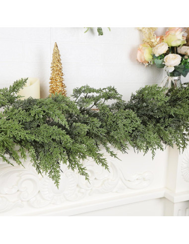 Guirnalda Navideña de Pino Cedro 6FT YOFIT - Decoración Interior/Exterior