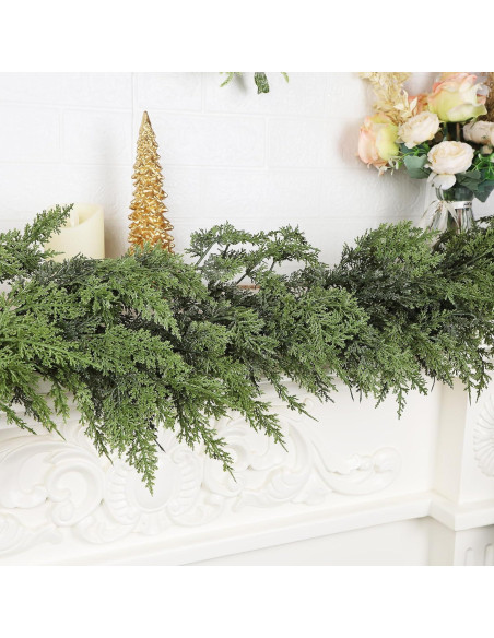 Guirnalda Navideña de Pino Cedro 6FT YOFIT - Decoración Interior/Exterior