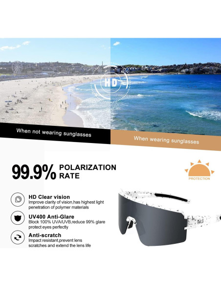 Gafas de Ciclismo FMY Polarizadas UV400 para Adultos