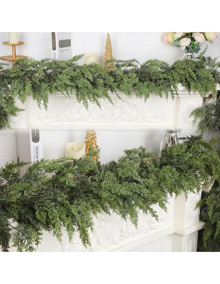 Guirnalda Navideña de Pino Cedro 6FT YOFIT - Decoración Interior/Exterior