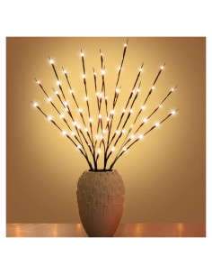 Luces de Rama LED XIANMU 76 cm 20 Bombillas Blanco Cálido