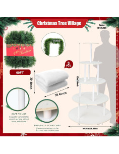 Soporte para Árbol de Navidad Barydat 5 Niveles 150 cm 2