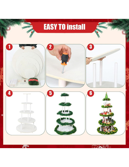 Soporte para Árbol de Navidad Barydat 5 Niveles 150 cm