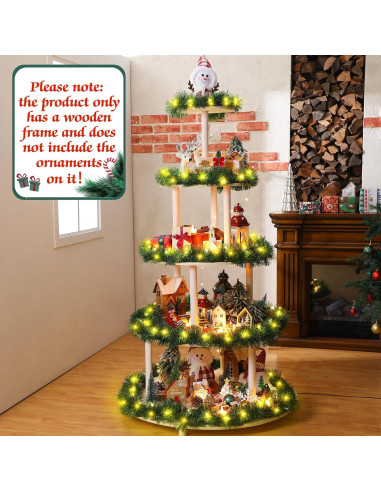 Soporte para Árbol de Navidad Barydat 5 Niveles 150 cm