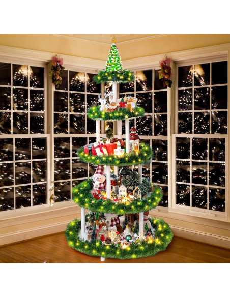 Soporte para Árbol de Navidad Barydat 5 Niveles 150 cm