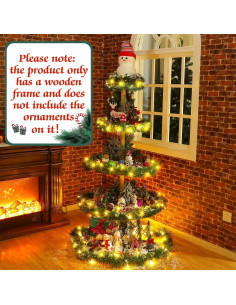 Soporte de Estante para Árbol de Navidad Barydat 5 Niveles 149.86 cm 2