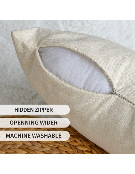 Fundas de Cojín Navidad AVOIN colorlife 45x45 cm Juego de 4