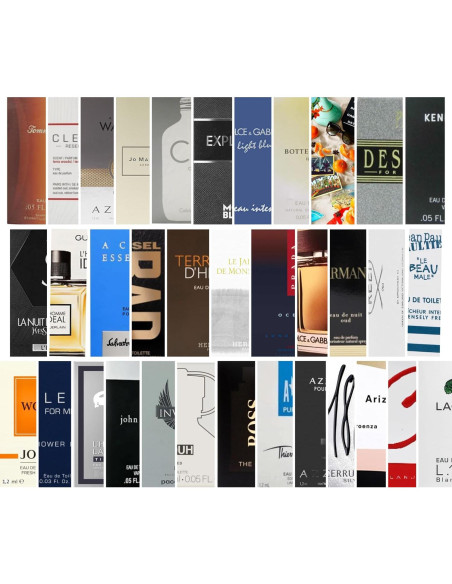 Juego de Muestras de Fragancias para Hombres - 8 Viales de 0.57 a 1.70 g