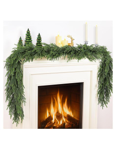 Guirnalda Artificial de Pino Norfolk 2 Pcs 183 cm TOWPONICS