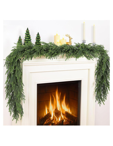 Guirnalda Artificial de Pino Norfolk 2 Pcs 183 cm TOWPONICS