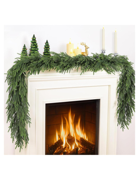 Guirnalda Artificial de Pino Norfolk 2 Pcs 183 cm TOWPONICS