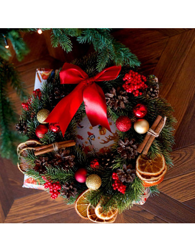 40 Adornos Naturales para Árbol de Navidad SOVOEY - Frutas Secas