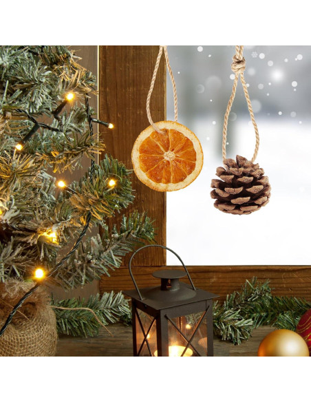 40 Adornos Naturales para Árbol de Navidad SOVOEY - Frutas Secas