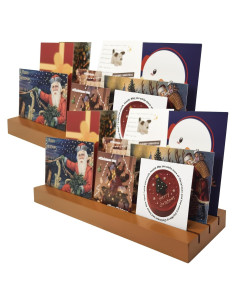 Soporte para Tarjetas de Navidad mzfoo 2 Pcs 35.56 cm Madera