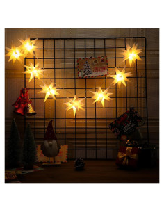 Luces de Cuerda Estrellas Moravianas 2 Pcs 12 cm LED Pickmesh