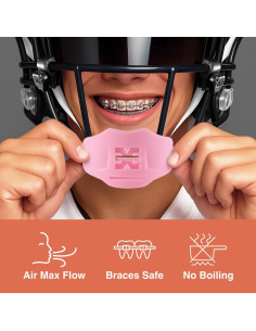 Protector Bucal Deportivo SLEEFS 2.0 Rosa Suave - Sin Hervir 2