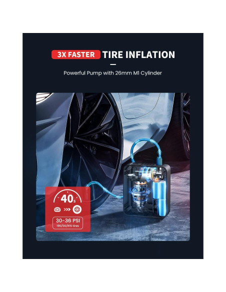 Inflador de Neumáticos Portátil LASFIT CR1 Pro 150PSI