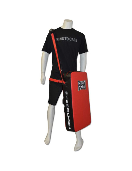 Protector de Pierna Muay Thai Ring to Cage Rojo/Negro