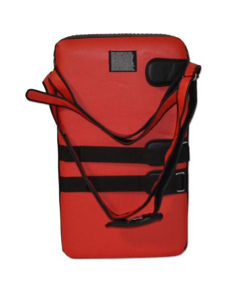 Protector de Pierna Muay Thai Ring to Cage Rojo/Negro