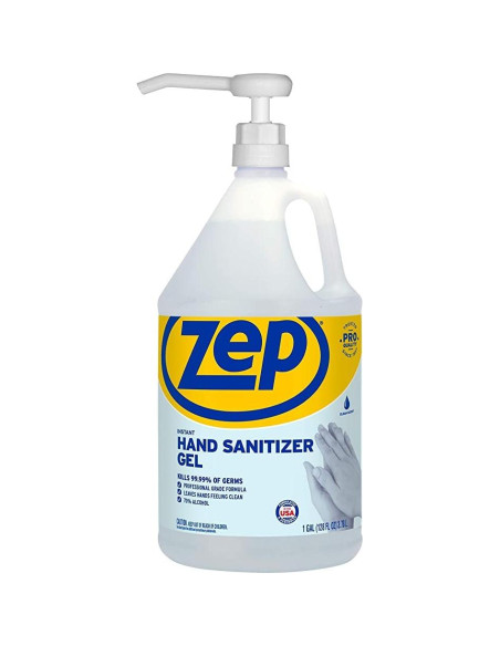 Gel desinfectante de manos Zep 70% alcohol - 3.78 L con bomba