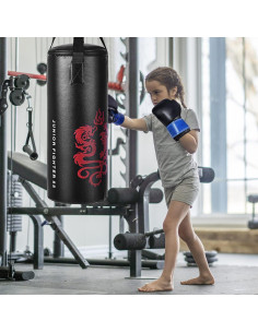 Costzon Bolsa de Boxeo para Niños con Guantes y Cuerda 2