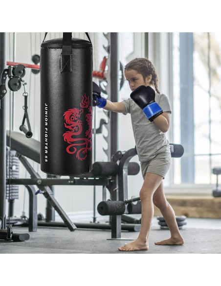 Costzon Bolsa de Boxeo para Niños con Guantes y Cuerda