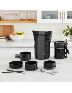 Tarro de Almuerzo Térmico Zojirushi 1.42L Acero Inoxidable Negro 2