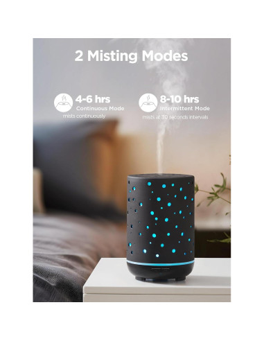 Difusor de Aceite Esencial InnoGear AD15-BR 150ml Cerámica Negra