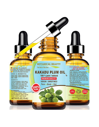 Aceite de Ciruela KAKADU 100% Puro 15 ml Prensado en Frío