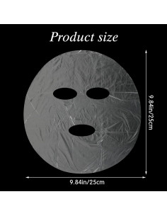 200 Hojas Máscara Facial Desechable Ptwola Hidratante 26x25cm 2
