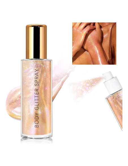 Spray Brillo Corporal HOSAILY 60ML Oro Rosa Hidratante