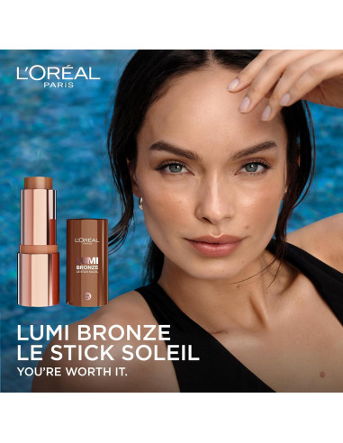 Bronceador Stick L'Oreal Paris Lumi Bronze 100 Rosado 28g