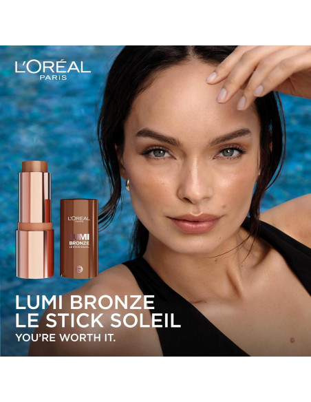 Bronceador Stick L'Oreal Paris Lumi Bronze 100 Rosado 28g